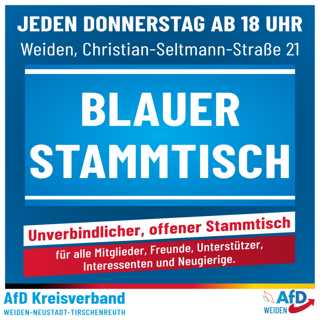 AfD Stammtisch Weiden Oberpfalz - Jeden Donnerstag