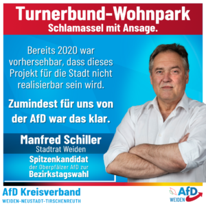 Manfred Schiller - AfD Weiden Oberpfalz - Bezirkstagswahl - Turnerbund Wohnpark