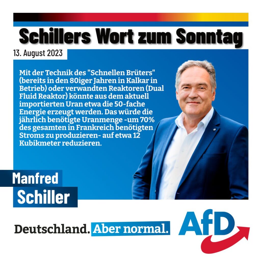 Manfred Schiller - AfD Weiden Oberpfalz - Kernenergie