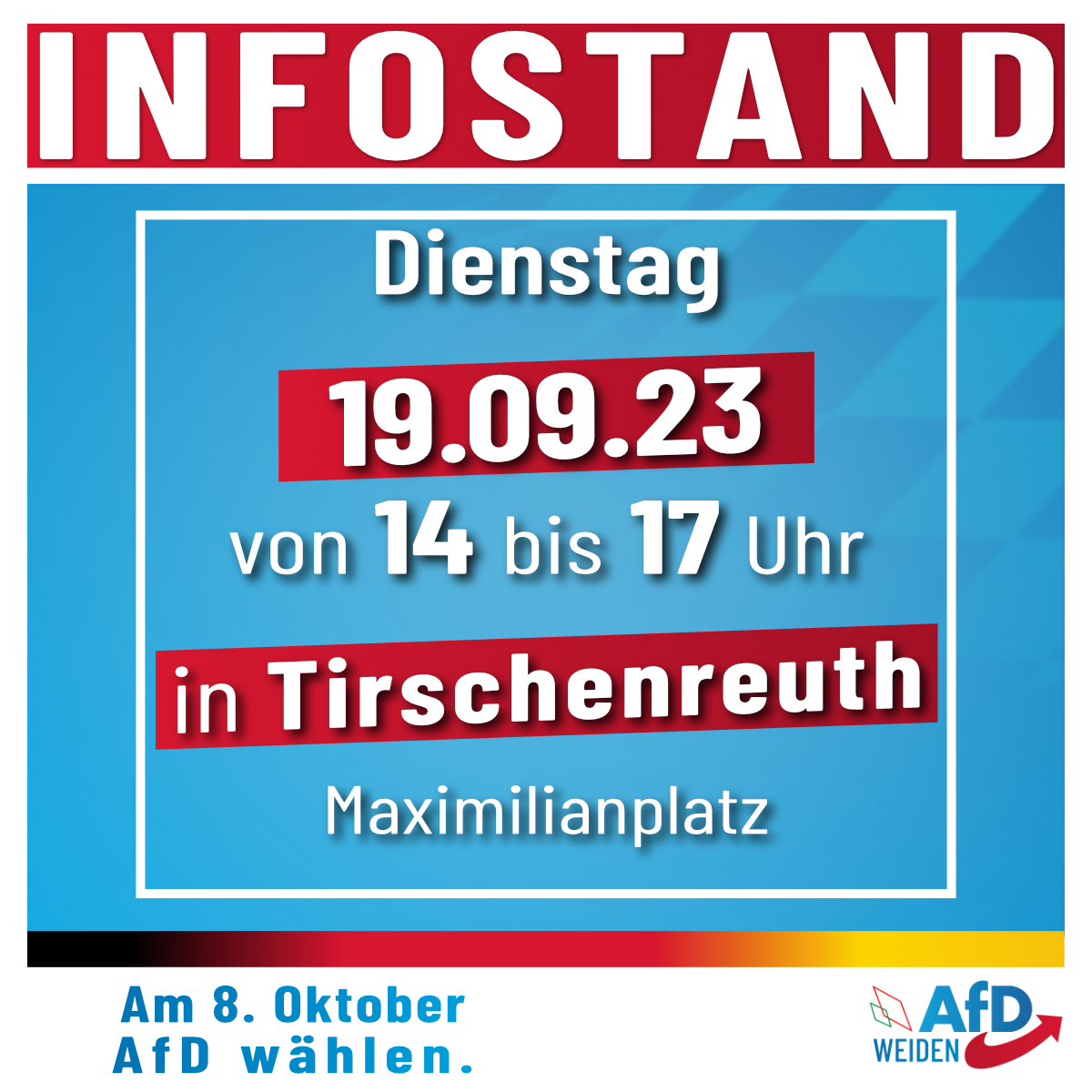 AfD Infostand Tirschenreuth 2023-09-19