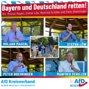Bayern und Deutschland retten, AfD Weiden, Oberpfalz, Roalnd Magerl, Stefan Löw, Peter Boehringer