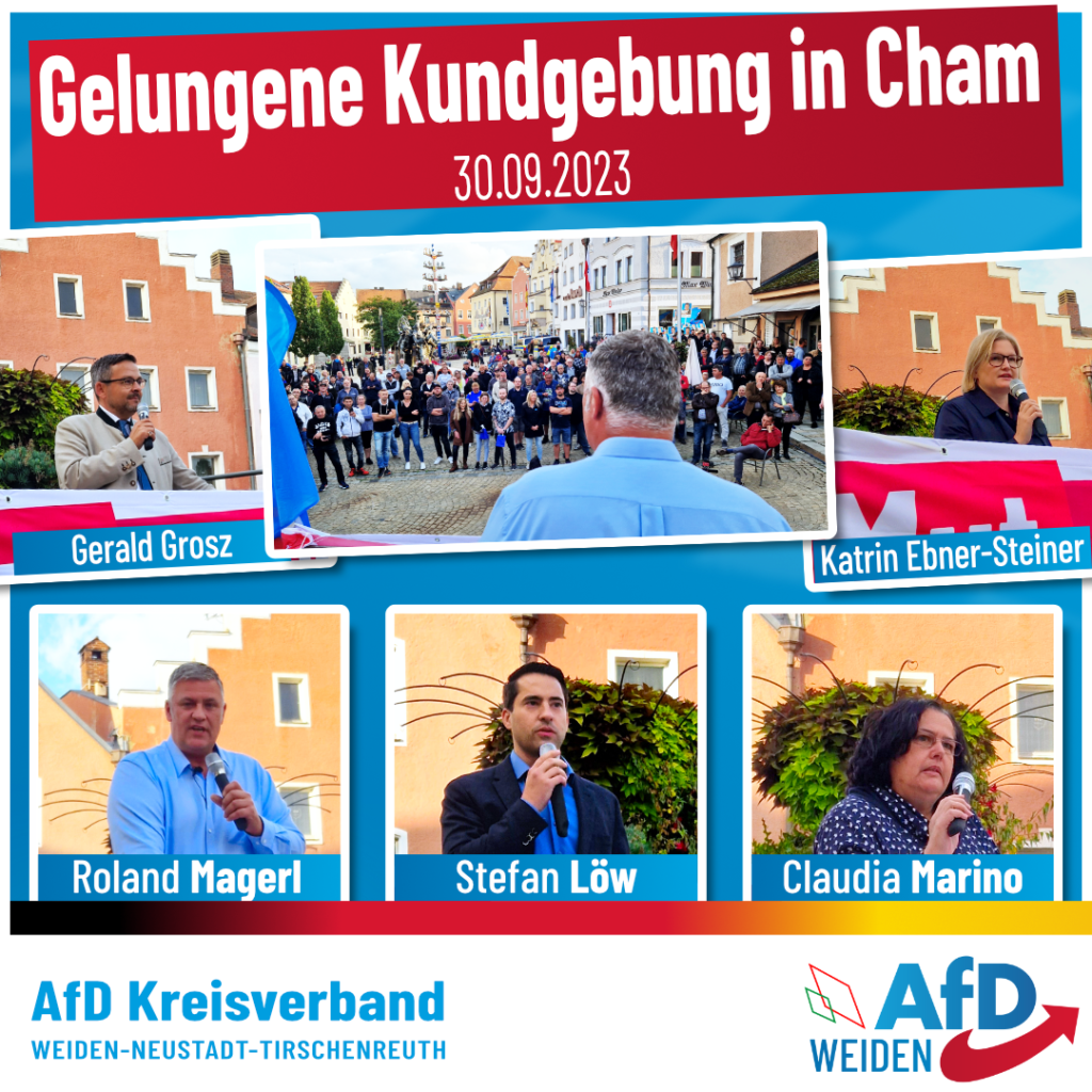 Gelungene Kundgebung in Cham - 30.09.2023