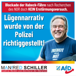 Manfred Schiller AfD - Polizei stellt richtig - Es gab keinen Erstürmungsversuch