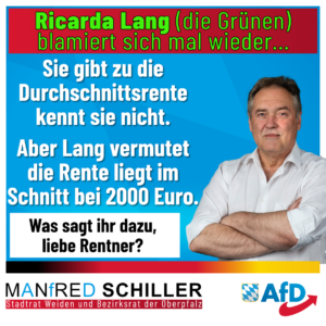 Manfred Schiller AfD -Ricarda Lang blamiert sich beim Thema Rente