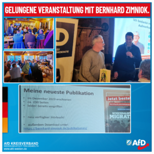 Gelungene Veranstaltung mit Bernhard Zimniok