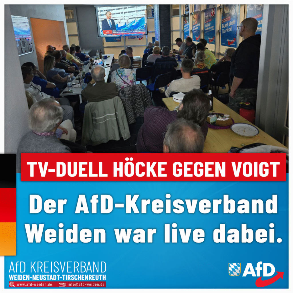 AfD Weiden - TV Duell mit Björn Höcke