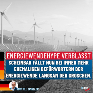 Manfred Schiller AfD - Energiewendehype verblasst