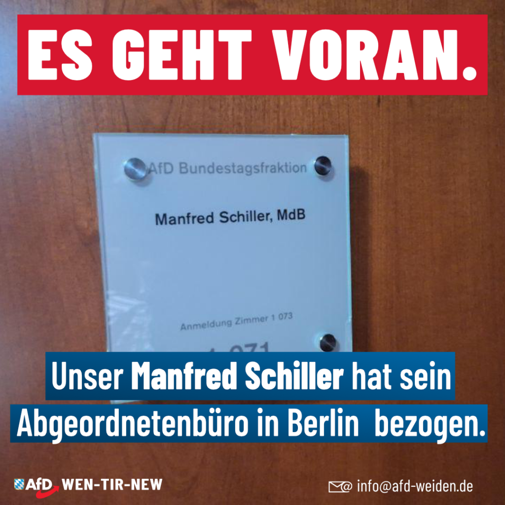 AfD Weiden - Manfred Schiller Mitglied des Bundestags
