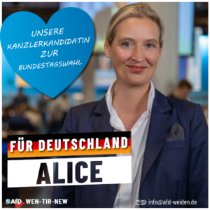 AfD Weiden - Alice Weidel Kanzlerkandidatin