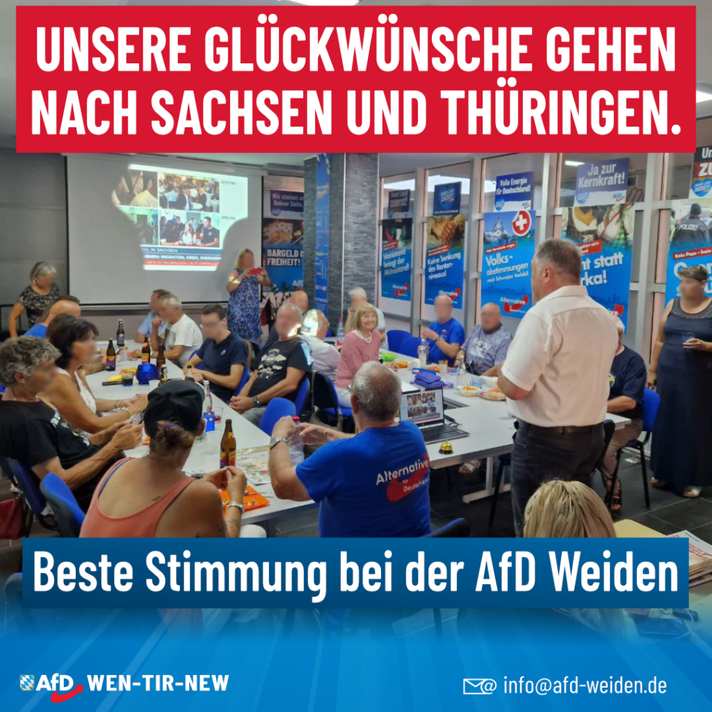 AfD Weiden - Glückwunsch Sachsen und Thüringen