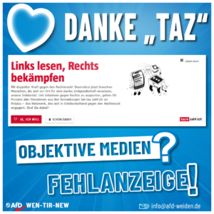 AfD Weiden - Objektive Medien - Fehlanzeige