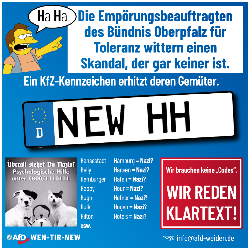 AfD Weiden - Die Empörungsbeauftragten vom Bündnis