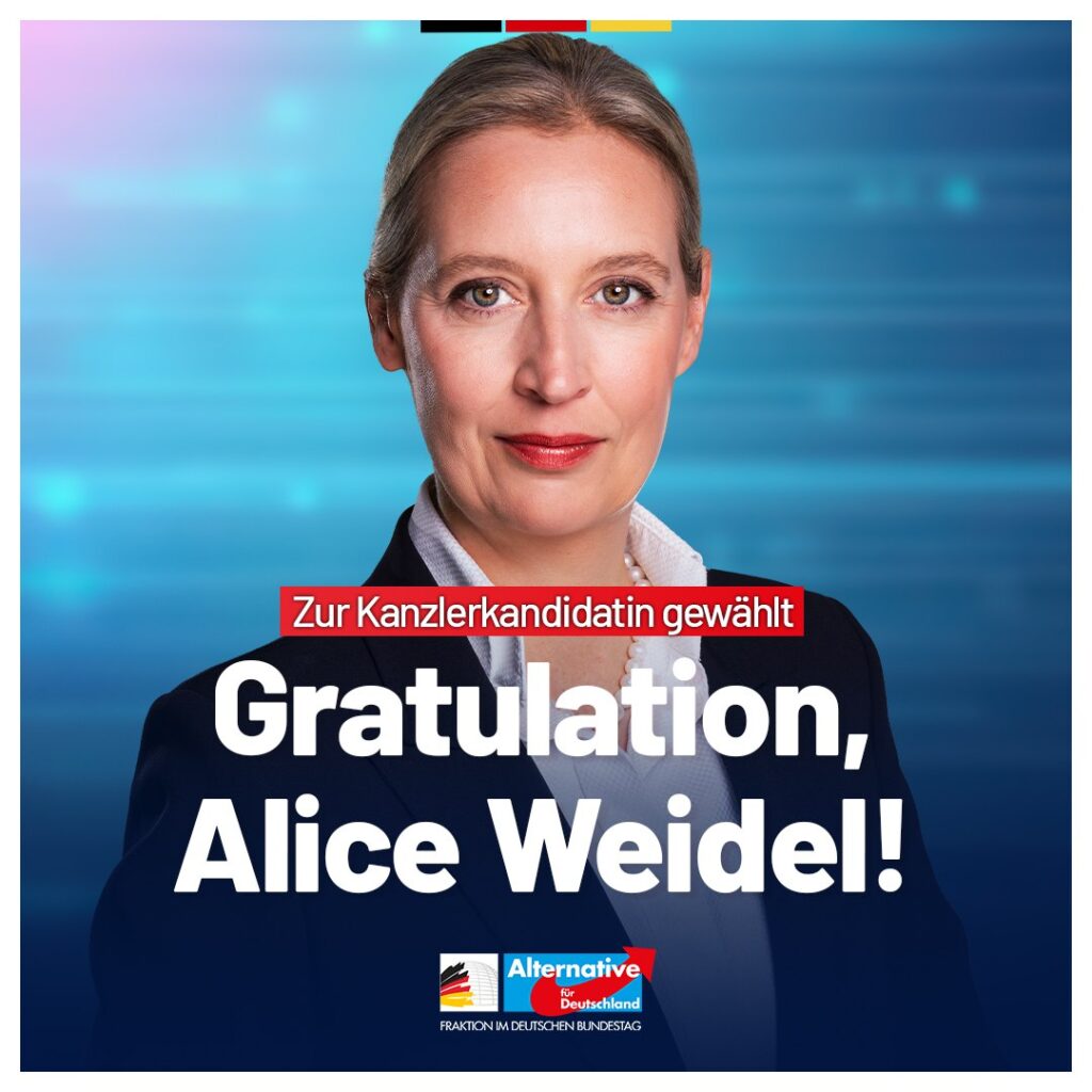 Alice Weidel Bundeskanzlerkandidatin